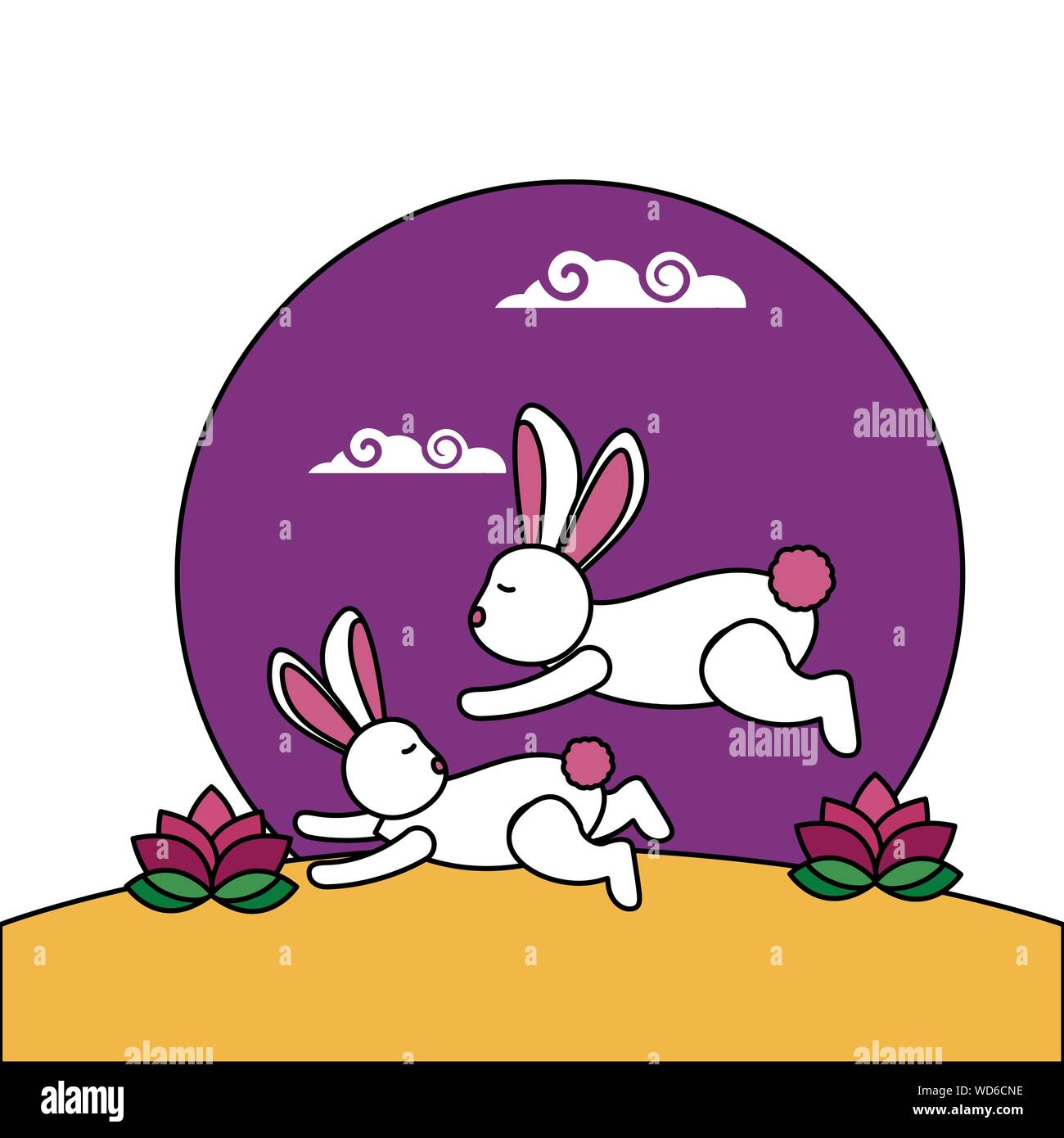 Mid autumn festival vector design Stock Vector Image & Art - Alamy