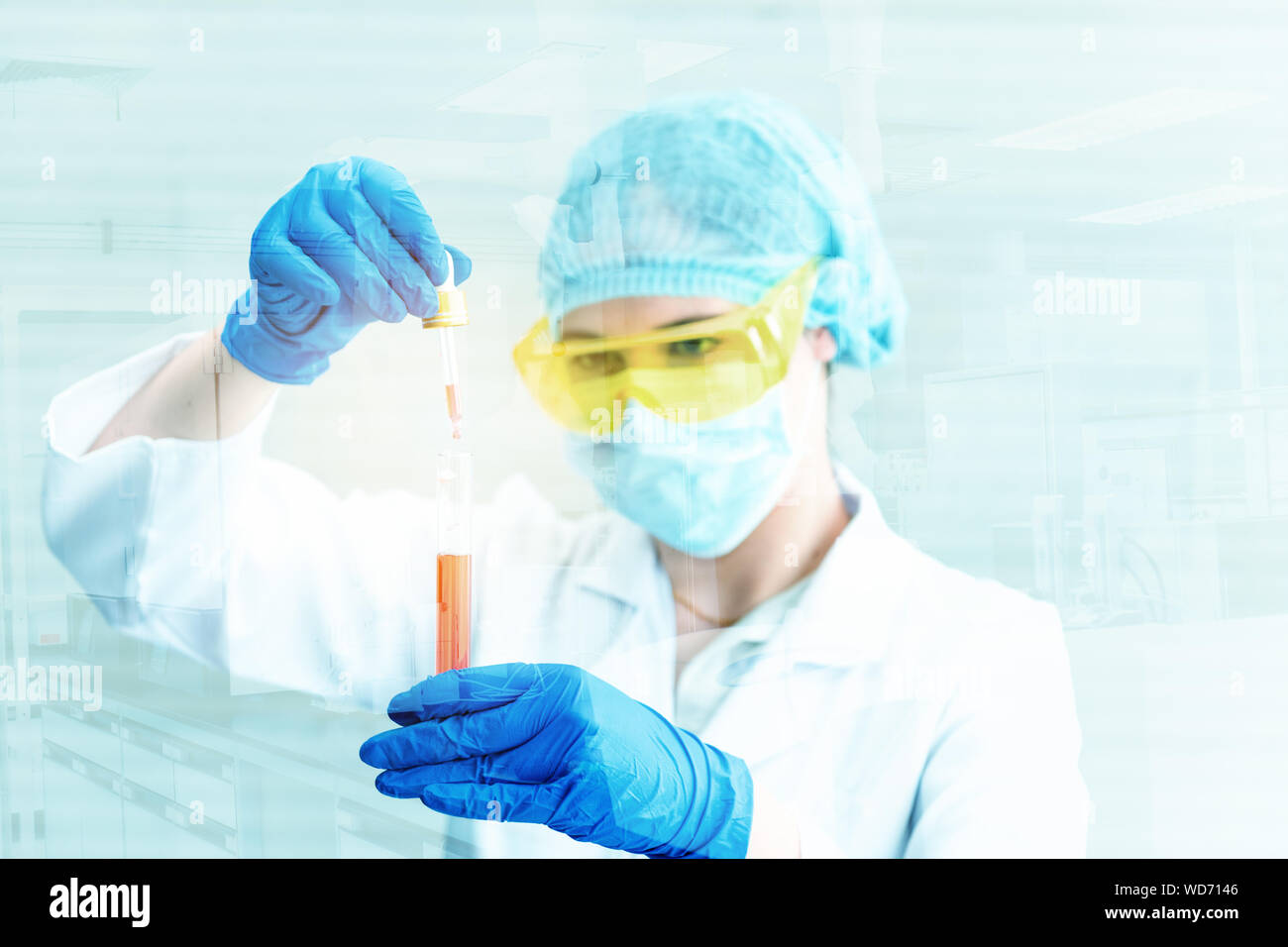 Medical Laboratory Scientist is Working Experiment in Clean Lab