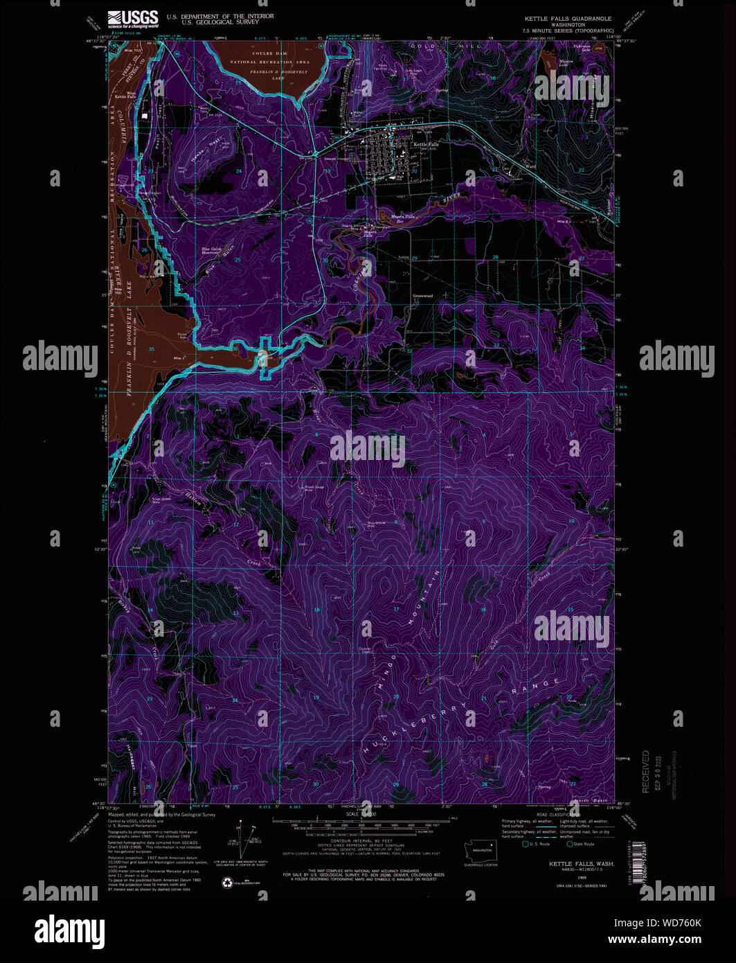 Map of kettle falls hires stock photography and images Alamy