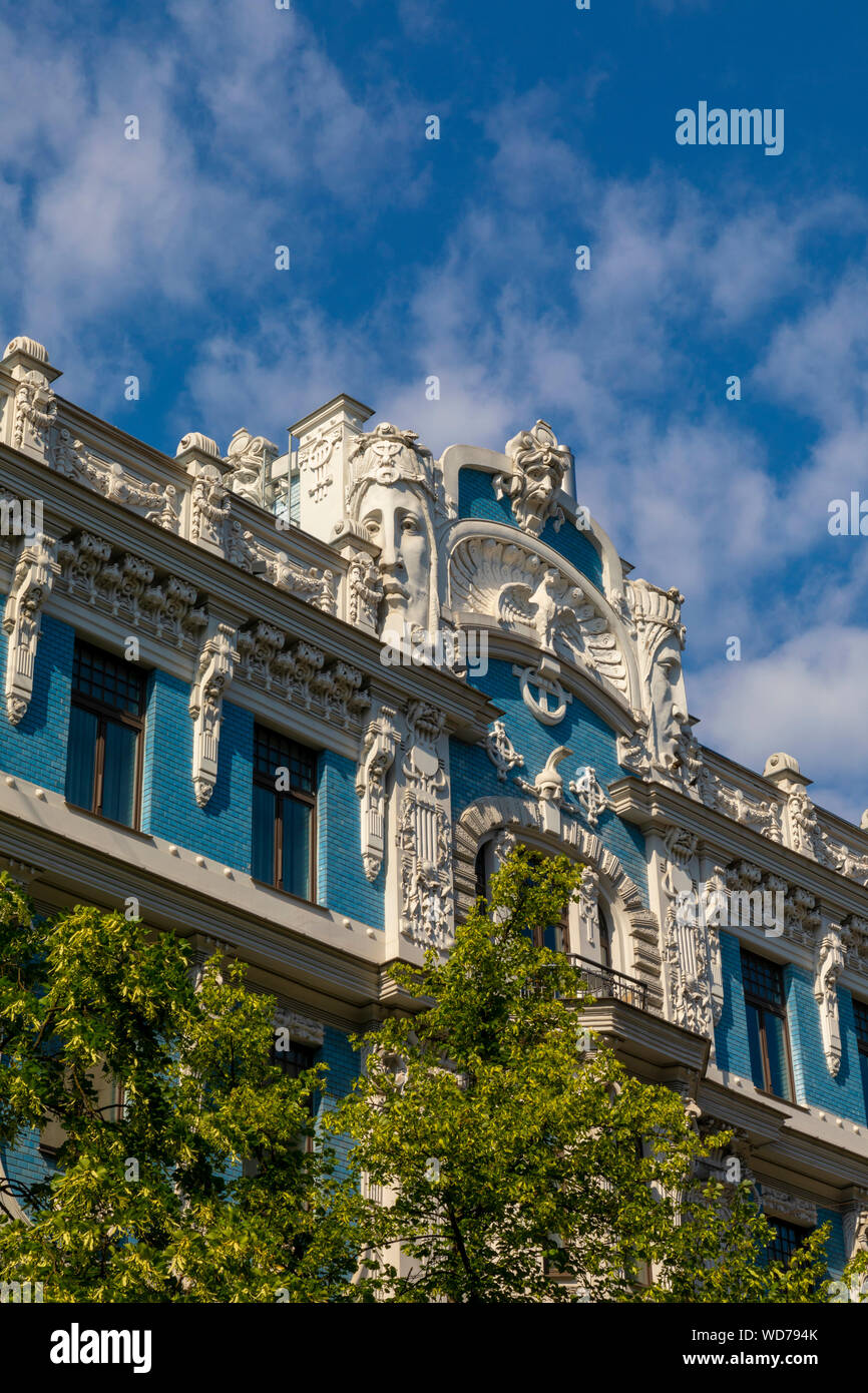 Art Nouveau Architecture, Riga, Latvia, Northern Europe Stock Photo Alamy