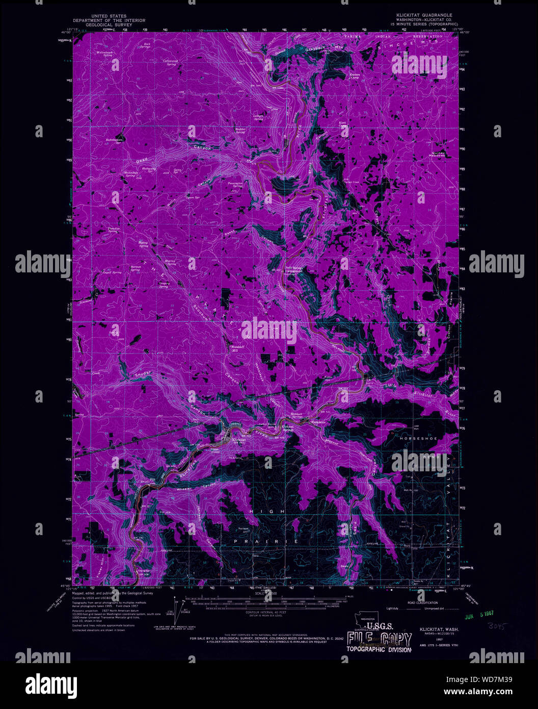 Klickitat map hires stock photography and images Alamy