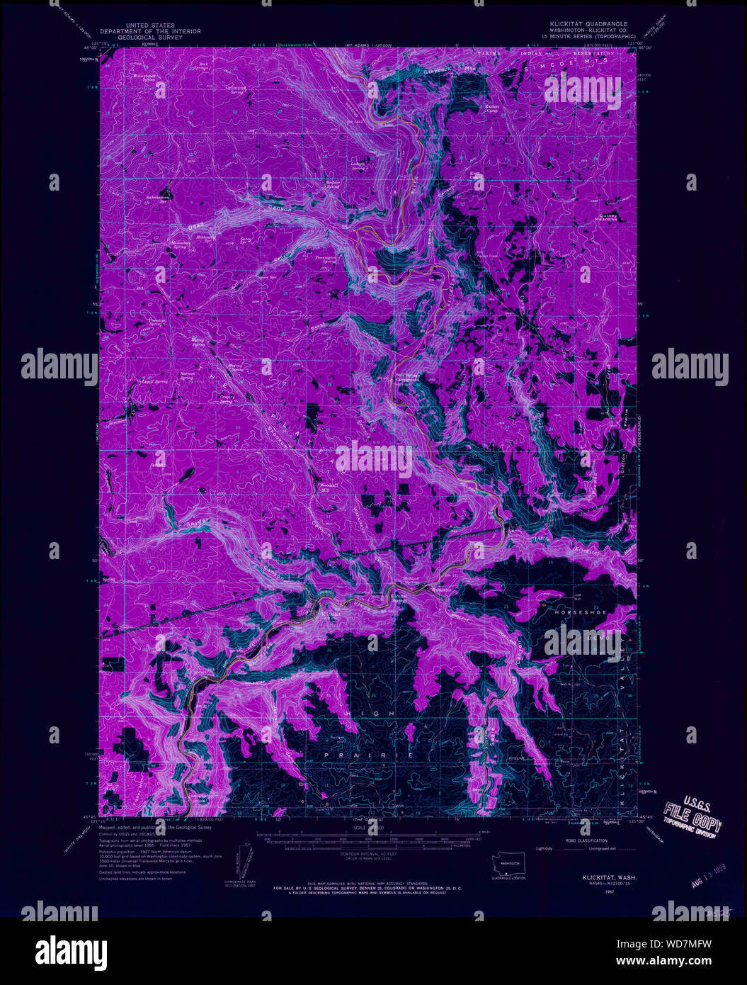 Klickitat map hires stock photography and images Alamy