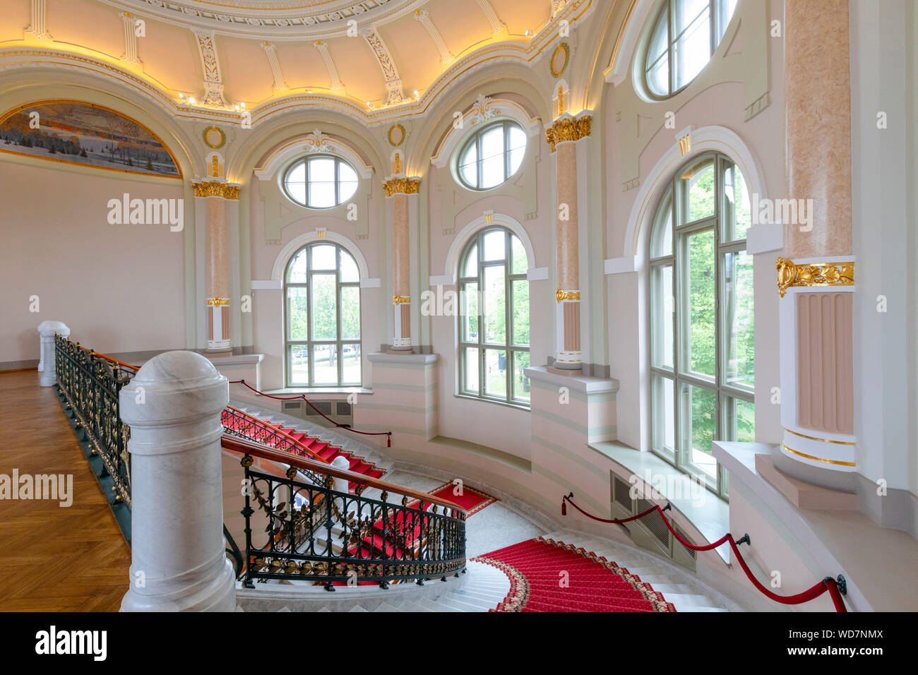 Interior of Latvian National Museum of Art, Riga, Latvia, Northern Europe, Stock Photo