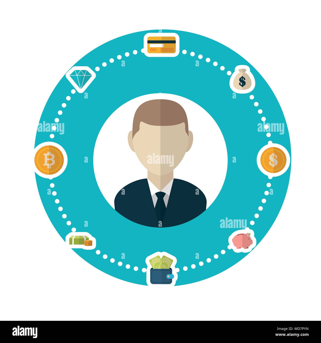 Isolated money icon set vector design Stock Vector Image & Art - Alamy