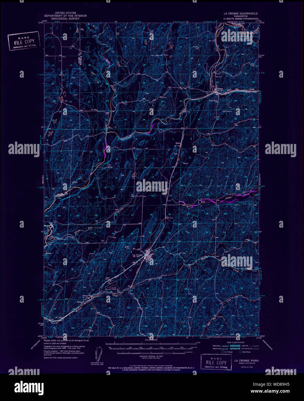 Map of la crosse washington hires stock photography and images Alamy