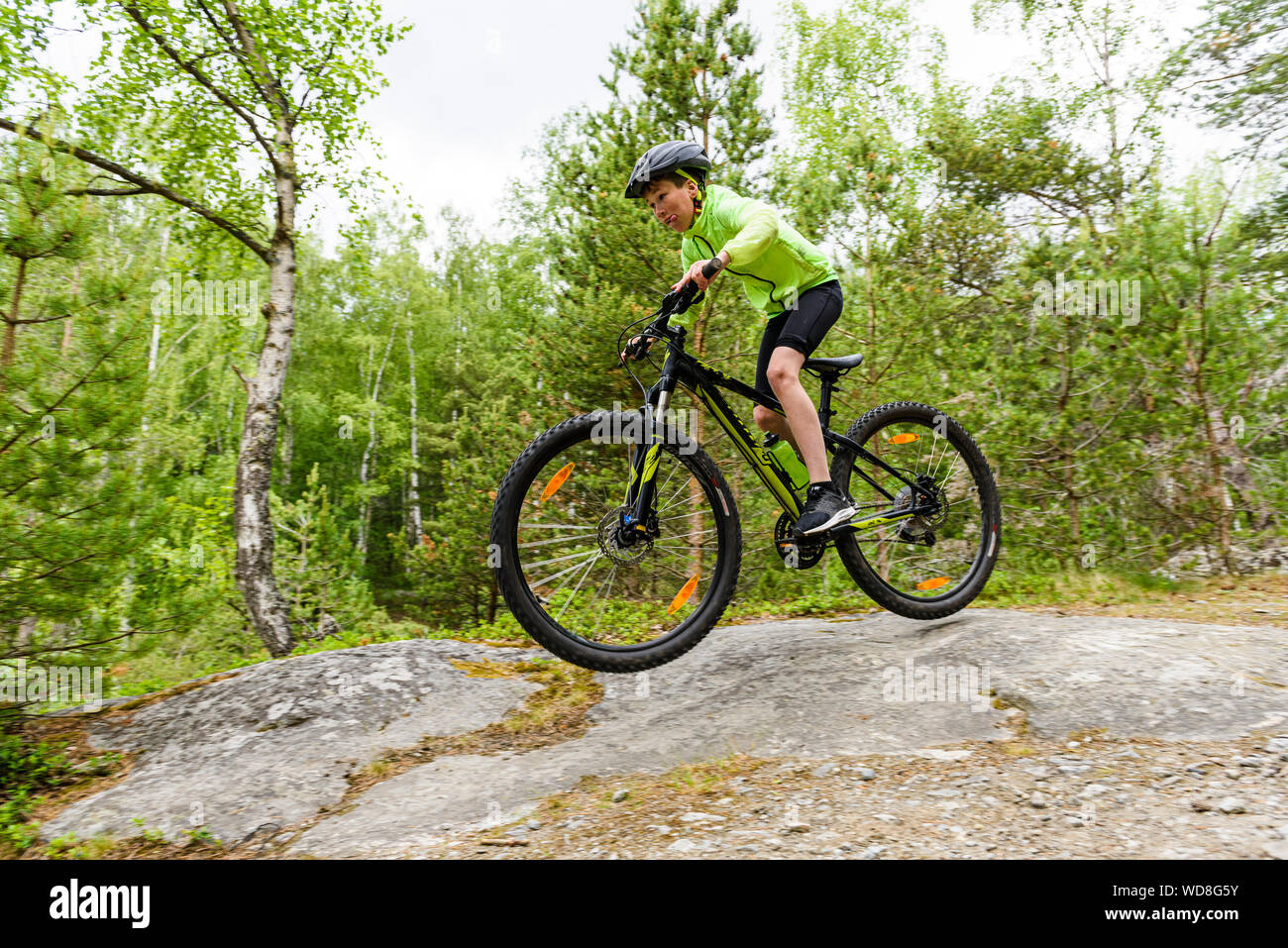 riding mountain bike