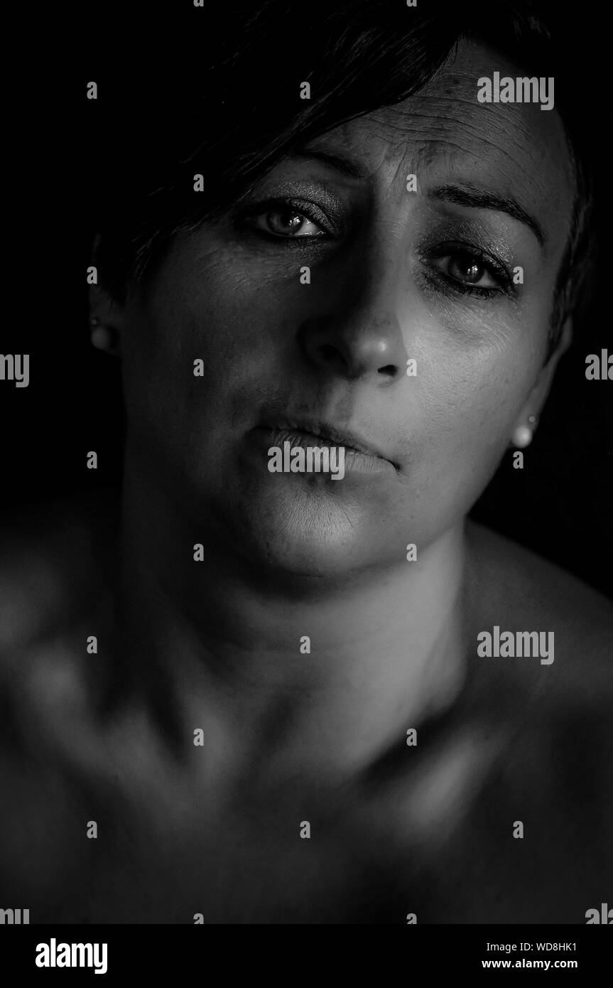 Mature black woman portrait Black and White Stock Photos & Images - Alamy