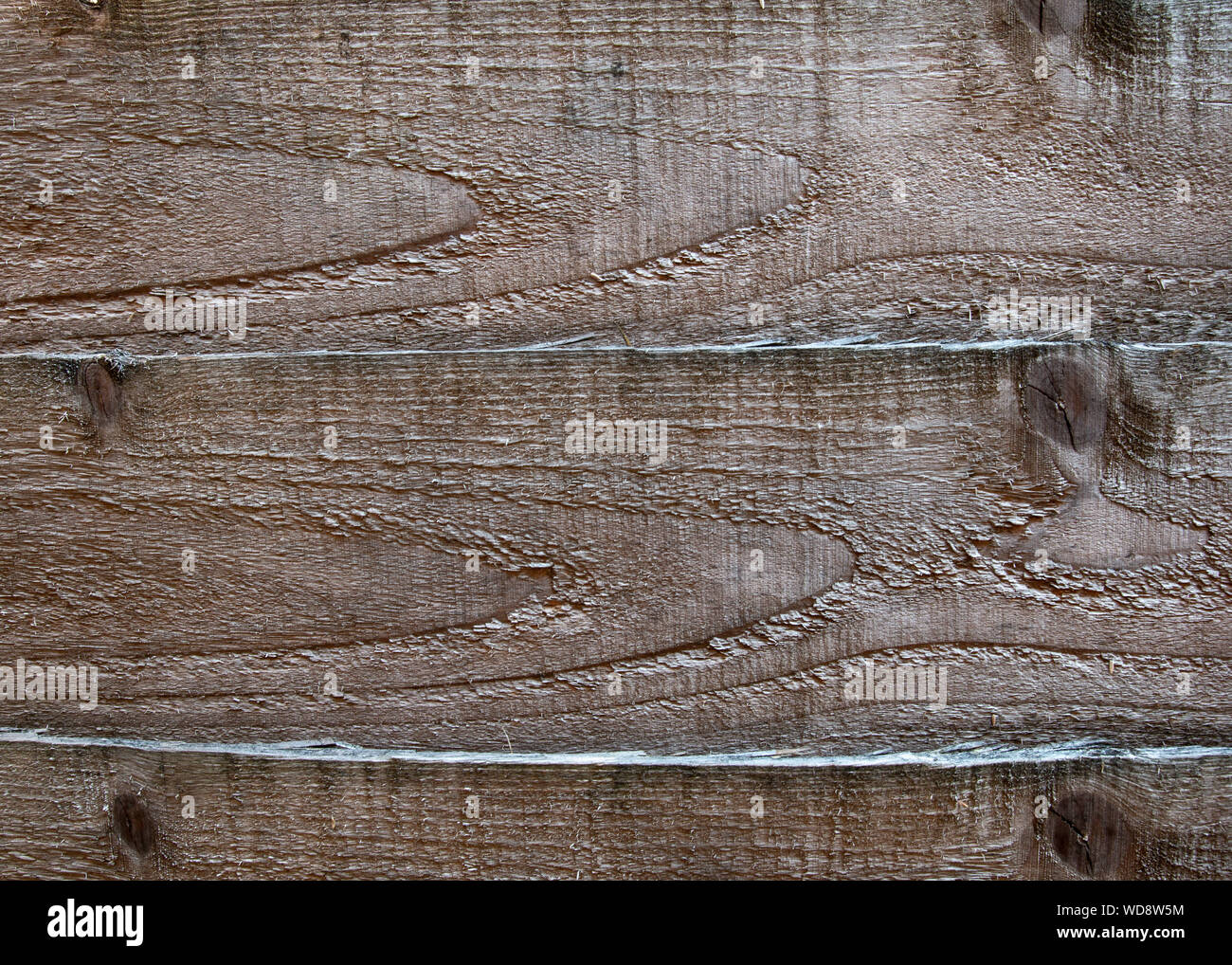 Close up of wood grain on a fence post Stock Photo