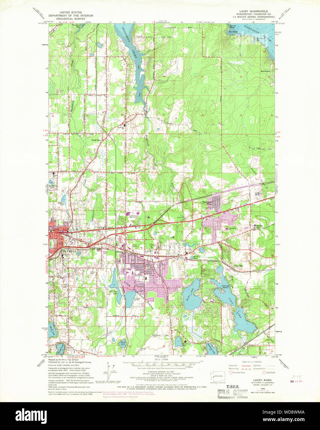 Map of lacey washington hires stock photography and images Alamy