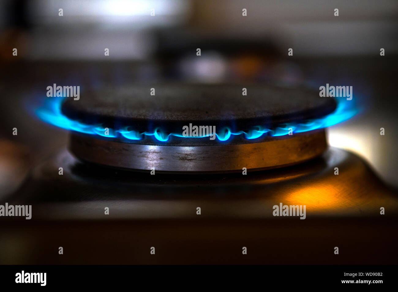 Modern Gas Stove Plate Stock Photo Alamy