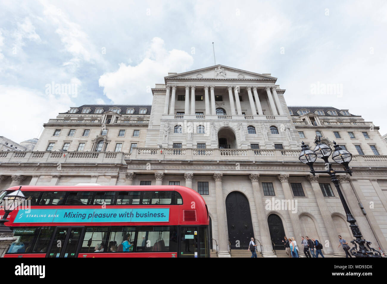 Bank of England building in the City of London, England Stock Photo