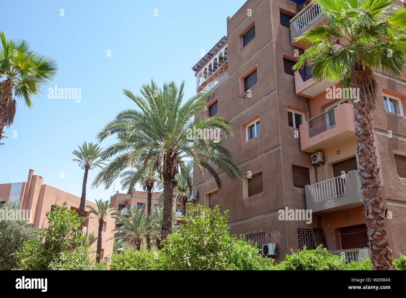 Apartments in Marrakech in Morocco Stock Photo Alamy