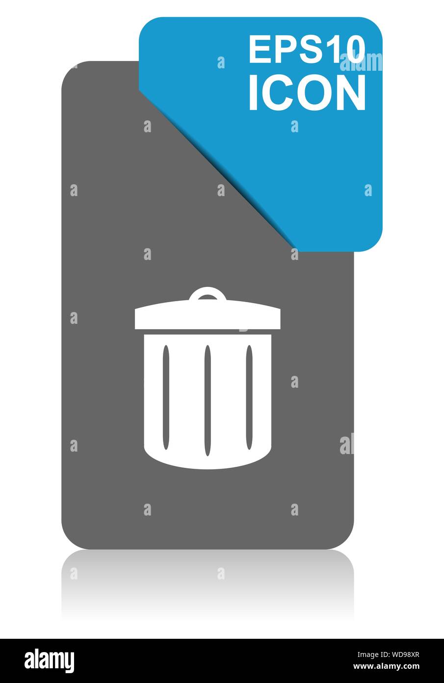 Recycle black and blue vector pointer icon on white background in eps 10 Stock Vector