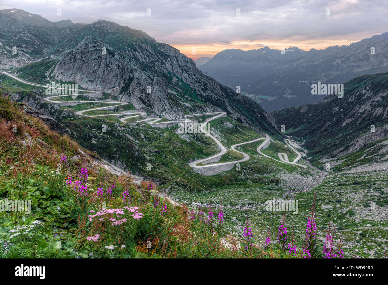 Tremola, San Gottardo, Airolo, Switzerland, Europe Stock Photo …
