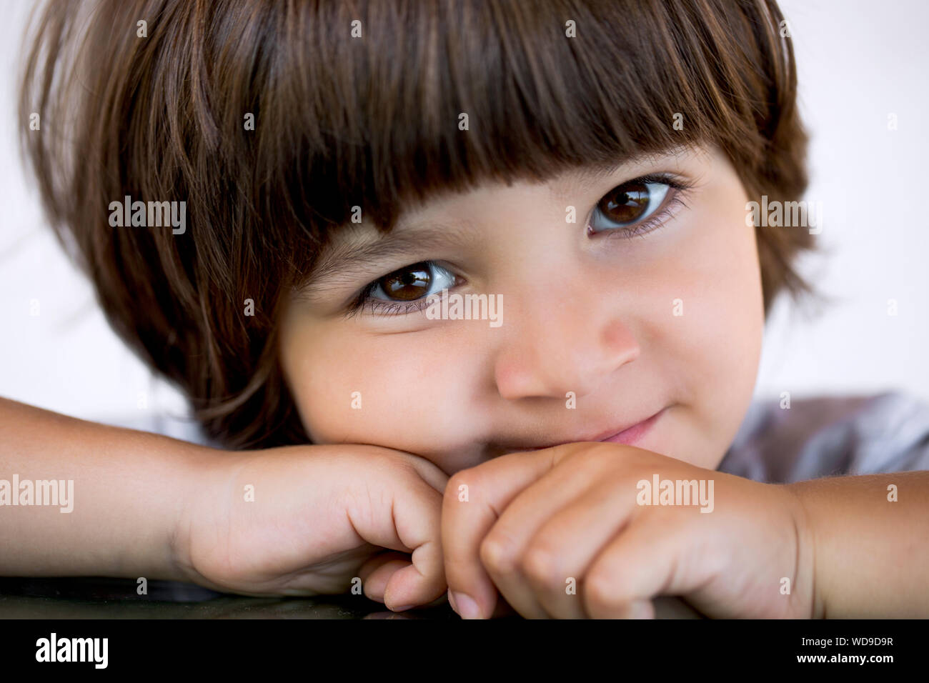 Beautiful little boy portrait. Caucasian little boy portrait. Little