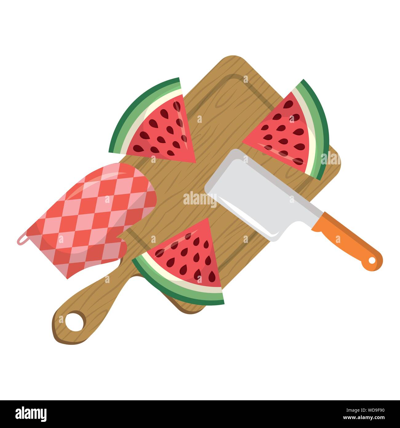Isolated watermelon fruit vector design Stock Vector Image & Art - Alamy