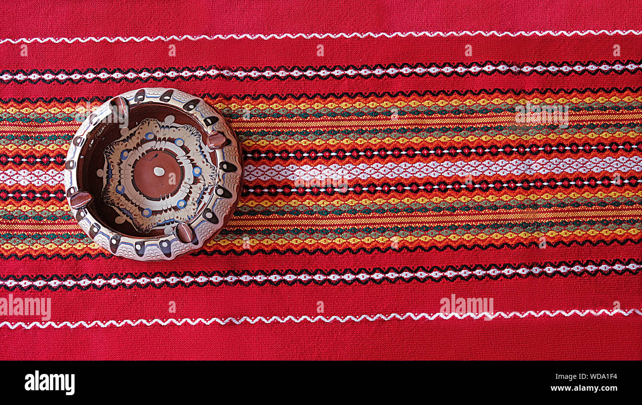 Rhodope cover with ashtray which can be used as a texture Stock Photo