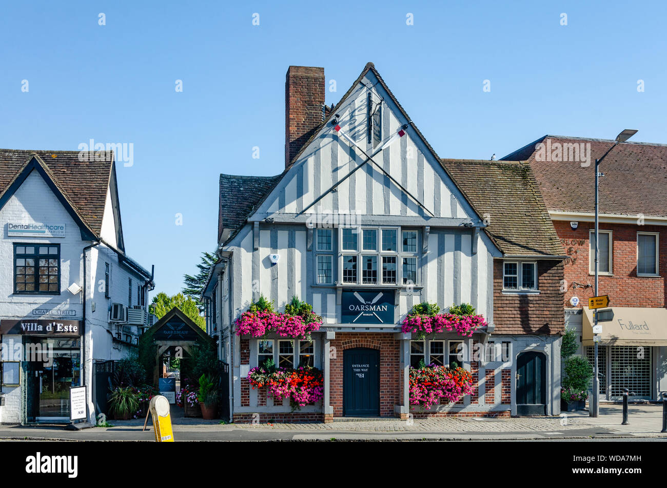 The Oarsman pub in Marlow, Buckinghamshire, UK Stock Photo Alamy