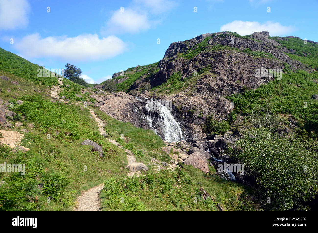 Sourmilk Gill from the Path to the Wainwrights Tarn Crag & Blea Rigg in