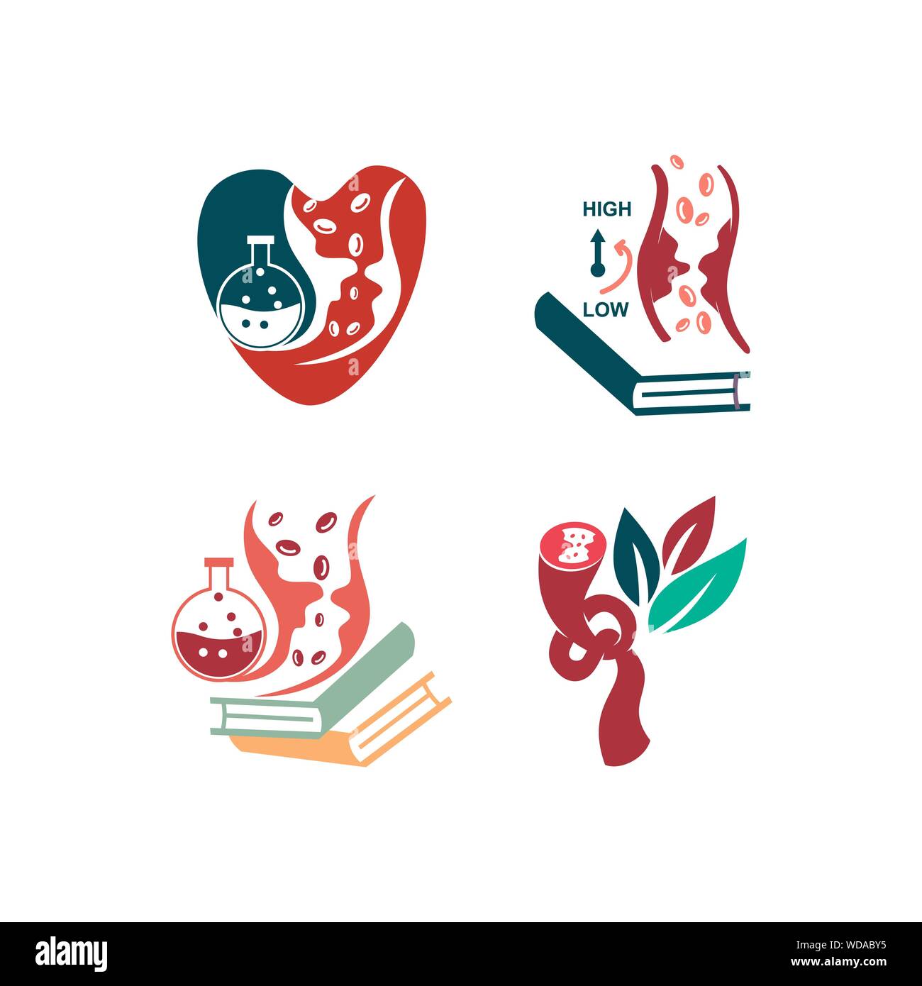 Cholesterol in artery health risk vector design Illustration Stock ...