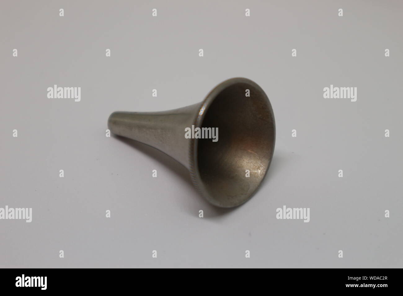 Closeup Of Ear Speculum On White Background Stock Photo Alamy