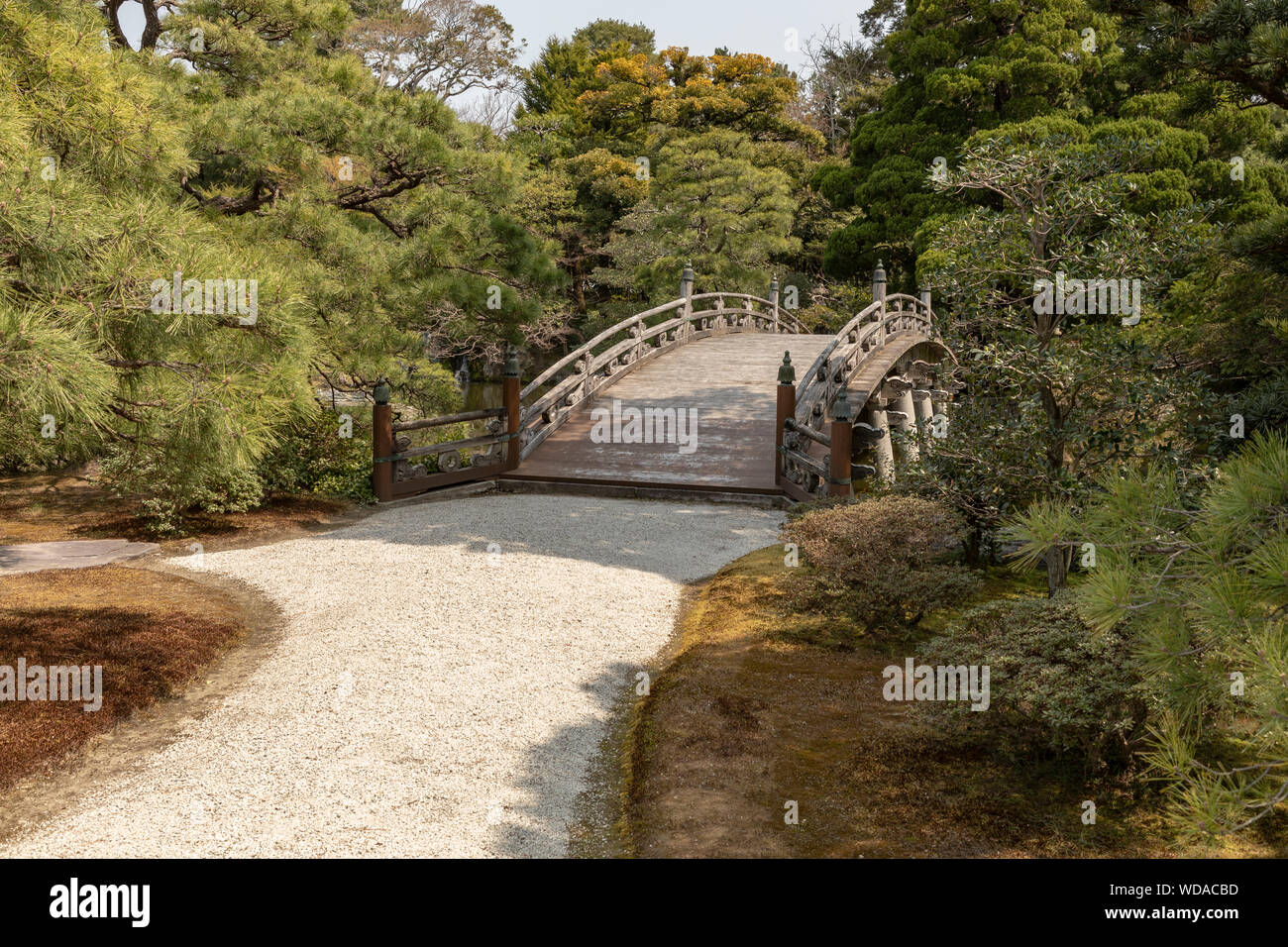 Gardens of the Kyoto Imperial Palace, Japan. Stock Photo