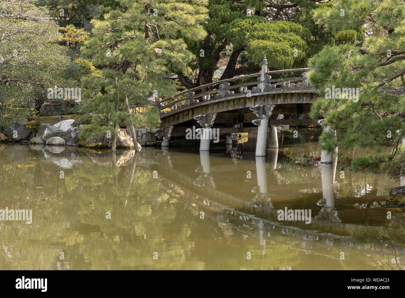 Gardens of the Kyoto Imperial Palace, Japan. Stock Photo