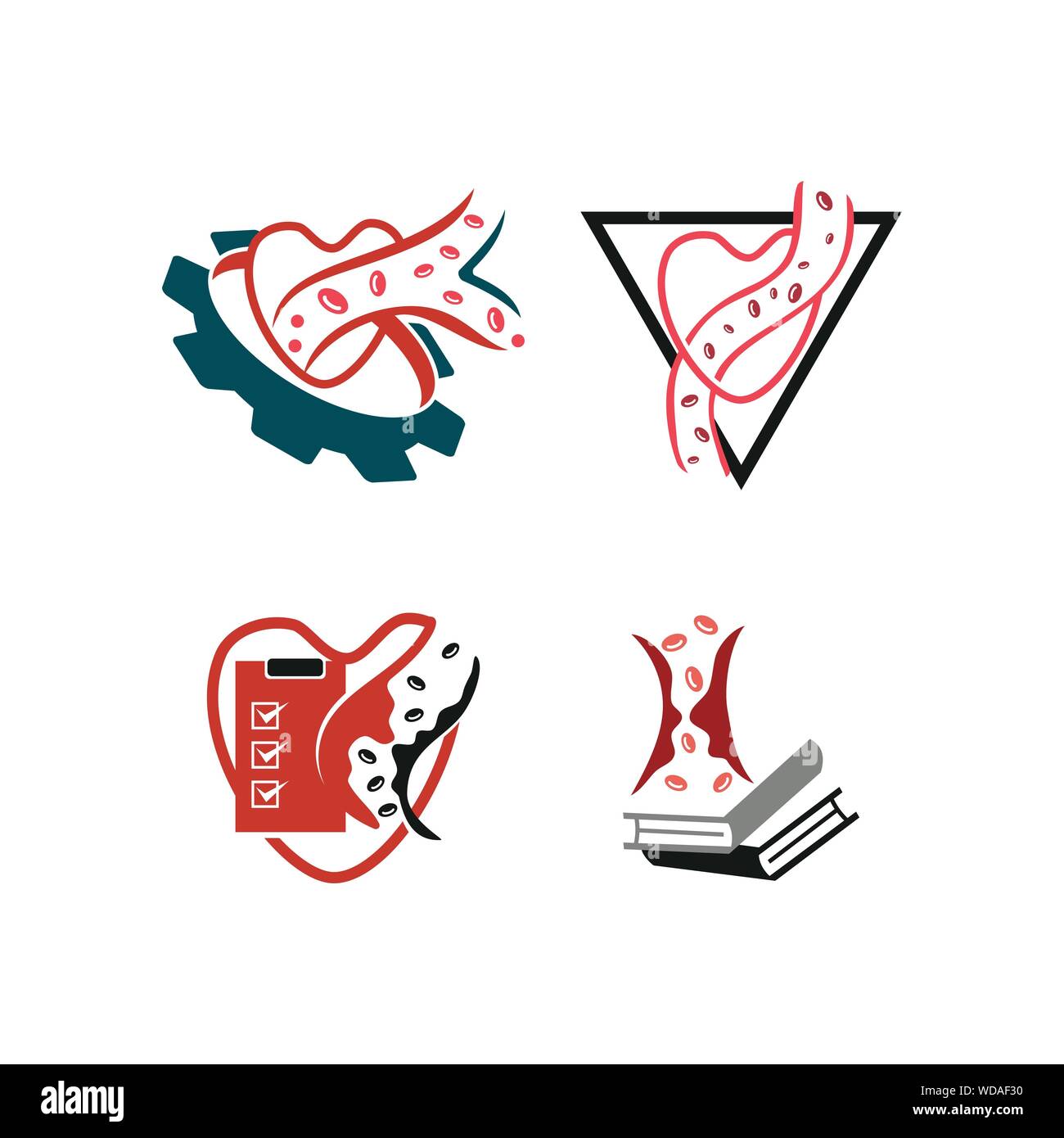 Cholesterol in artery health risk vector design Illustration Stock ...