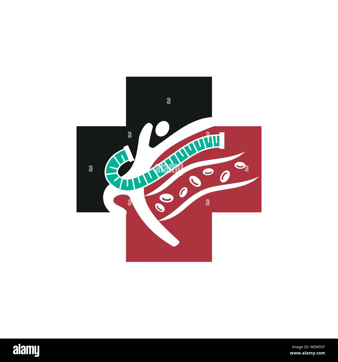 Cholesterol in artery health risk vector design Illustration Stock ...