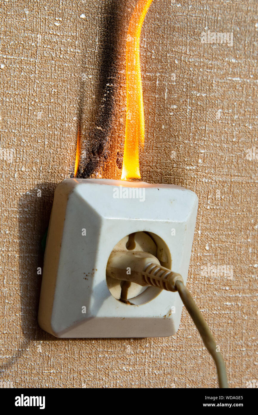 Electrical Outlet Fire