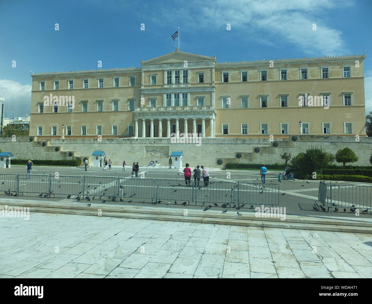 Facade Of Hellenic Parliament Stock Photo