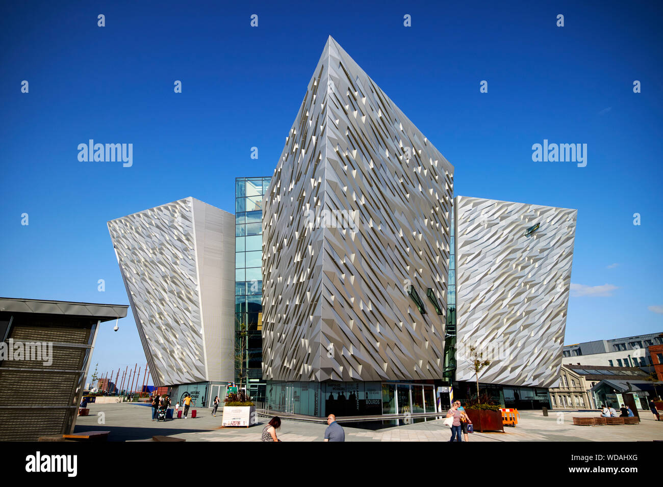 titanic belfast titanic museum Belfast Northern Ireland UK Stock Photo