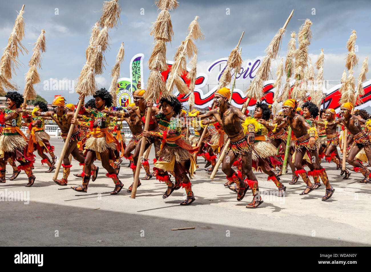 Tribal Dancing, Dinagyang Festival, Iloilo, Panay Island ...