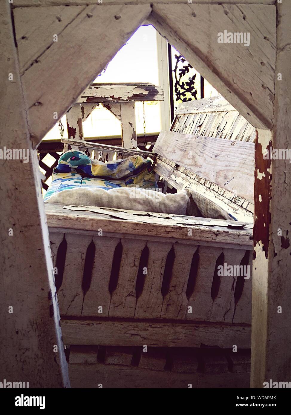 Old Sofa On Porch Stock Photo Alamy