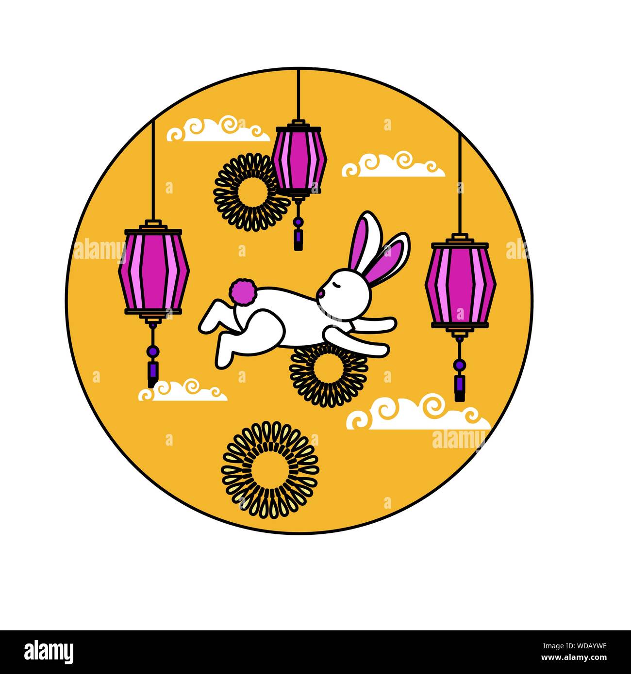 Mid autumn festival vector design Stock Vector Image & Art - Alamy