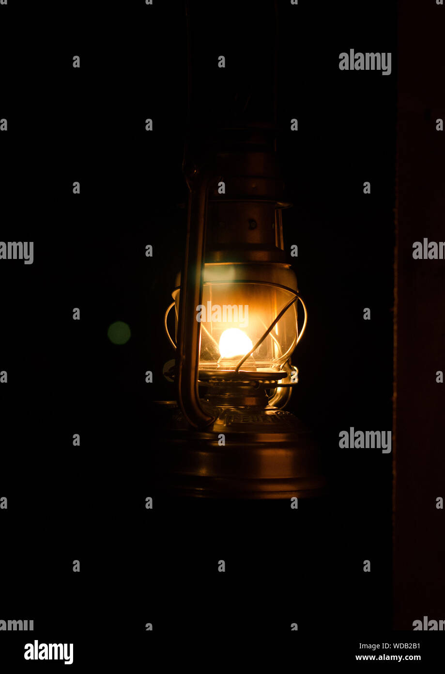 Lit lamp in dark room hires stock photography and images Alamy