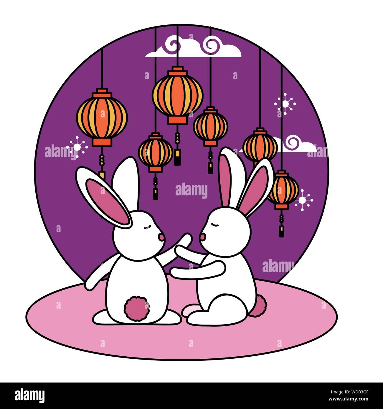 Mid autumn festival vector design Stock Vector Image & Art - Alamy