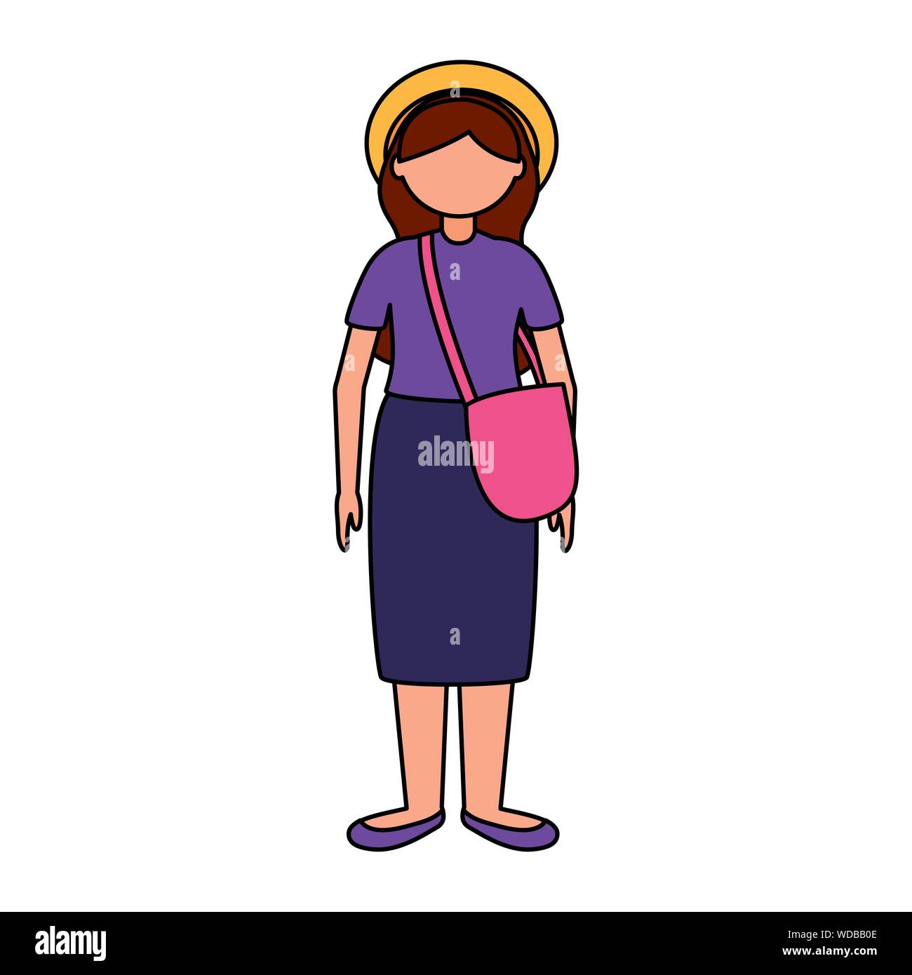 Isolated traveler woman vector design Stock Vector Image & Art - Alamy