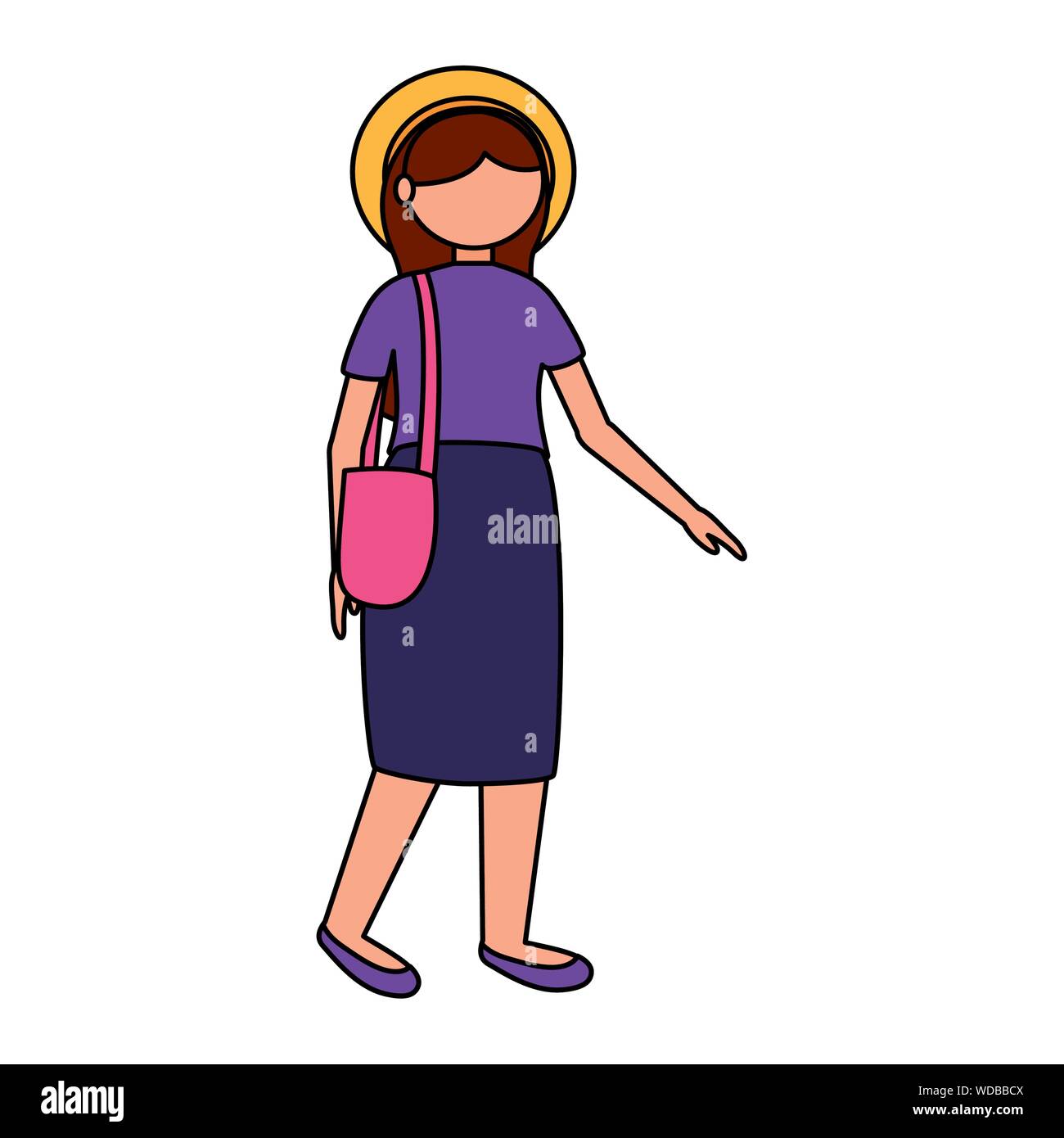 Isolated traveler woman vector design Stock Vector Image & Art - Alamy