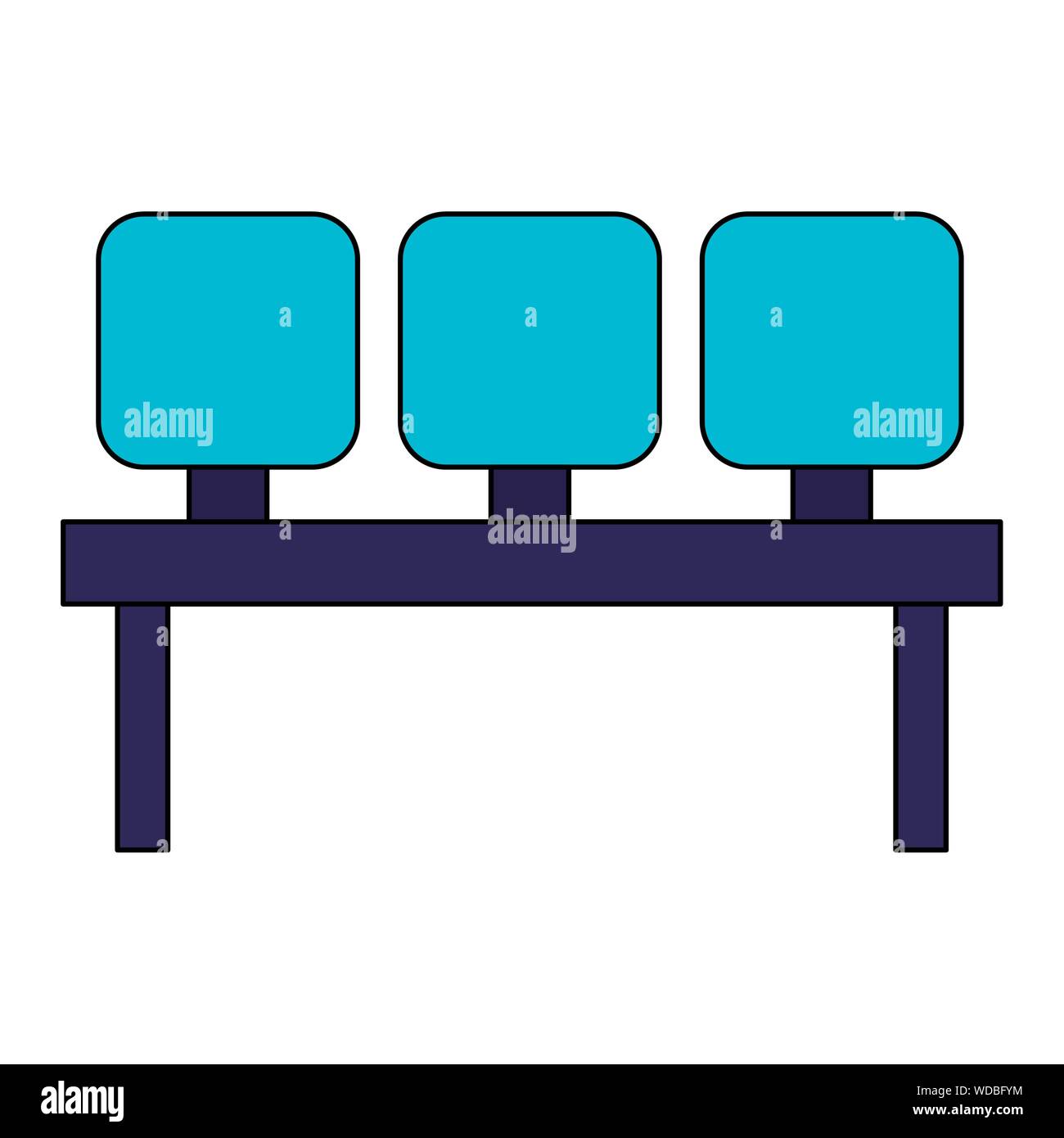 Isolated airport seats vector design Stock Vector Image & Art - Alamy