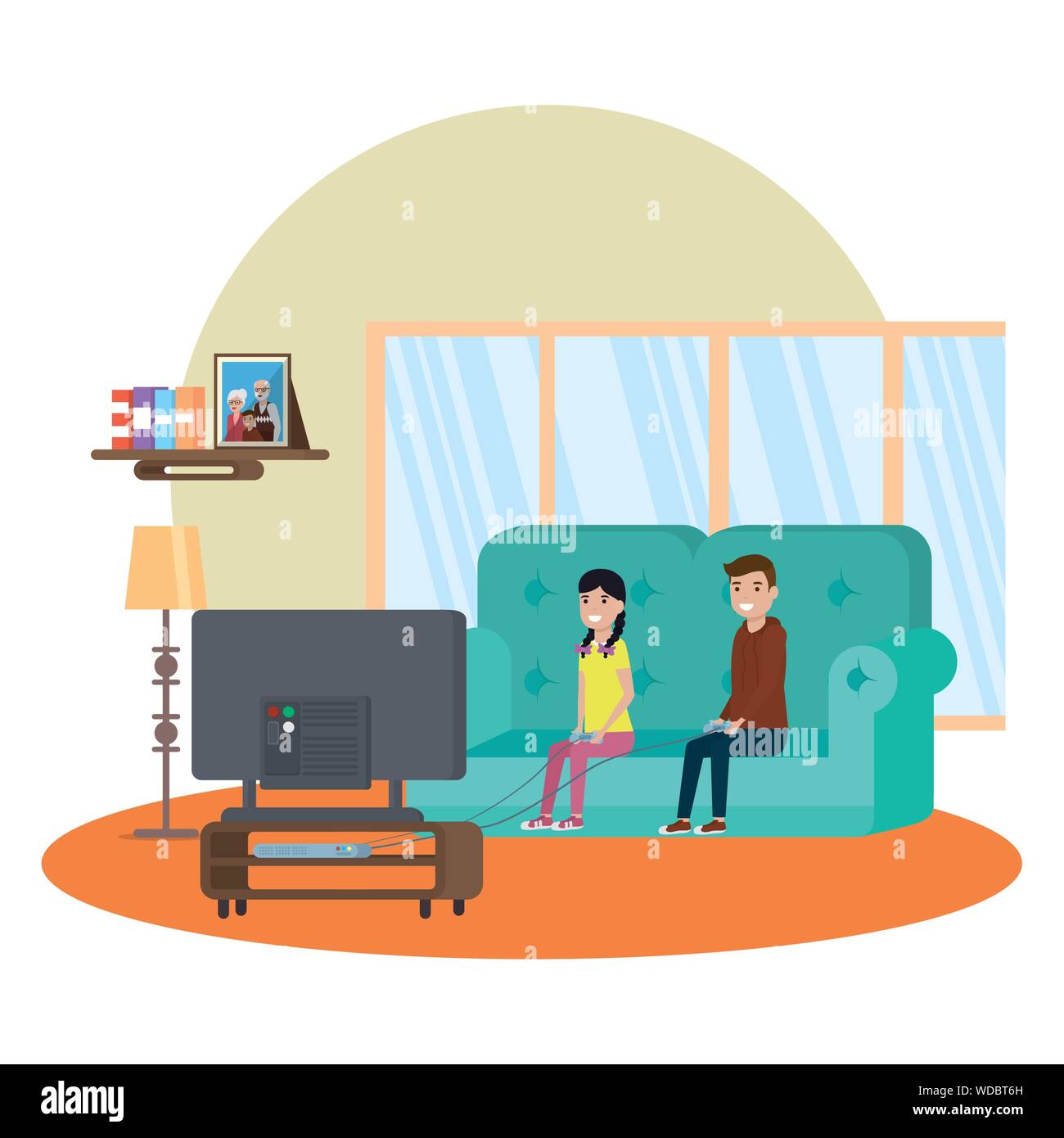 Living room vector design Stock Vector Image & Art Alamy