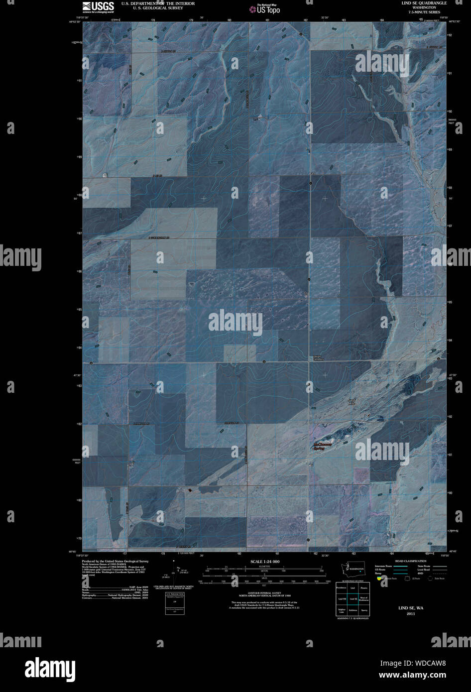 Map of lind washington hires stock photography and images Alamy