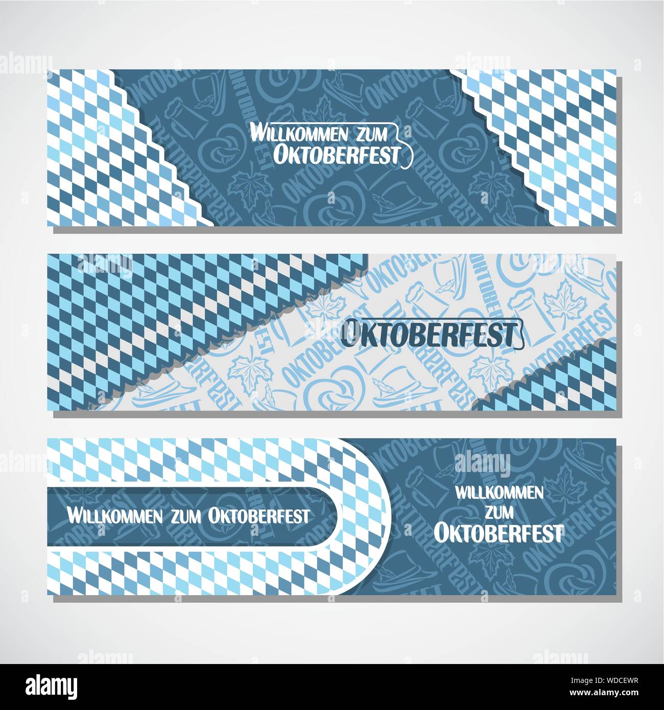 Vector abstract headers for oktoberfest text Stock Vector Image & Art ...