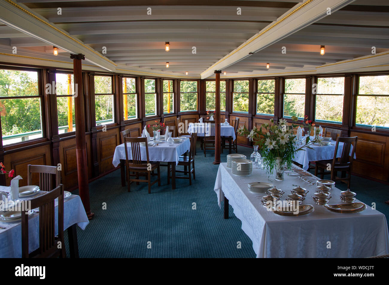 old steam ship interiors Stock Photo