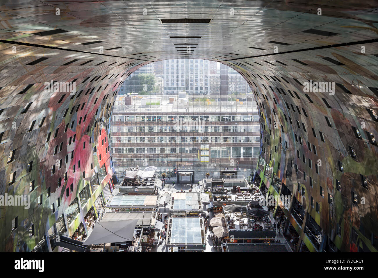 Markthal Market Hall in Rotterdam, the Netherlands. Stock Photo