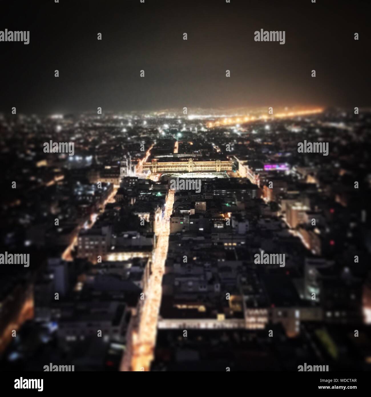Aerial view mexico city night hi-res stock photography and images - Alamy