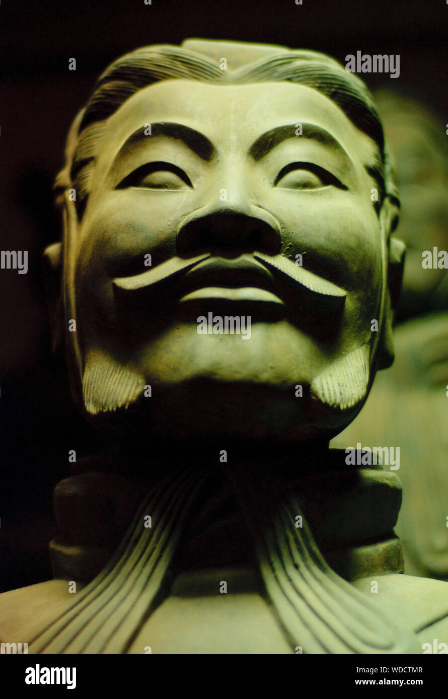Terracotta army general at the Qin Shi Huang's mausoleum in Xi'an, China. Stock Photo
