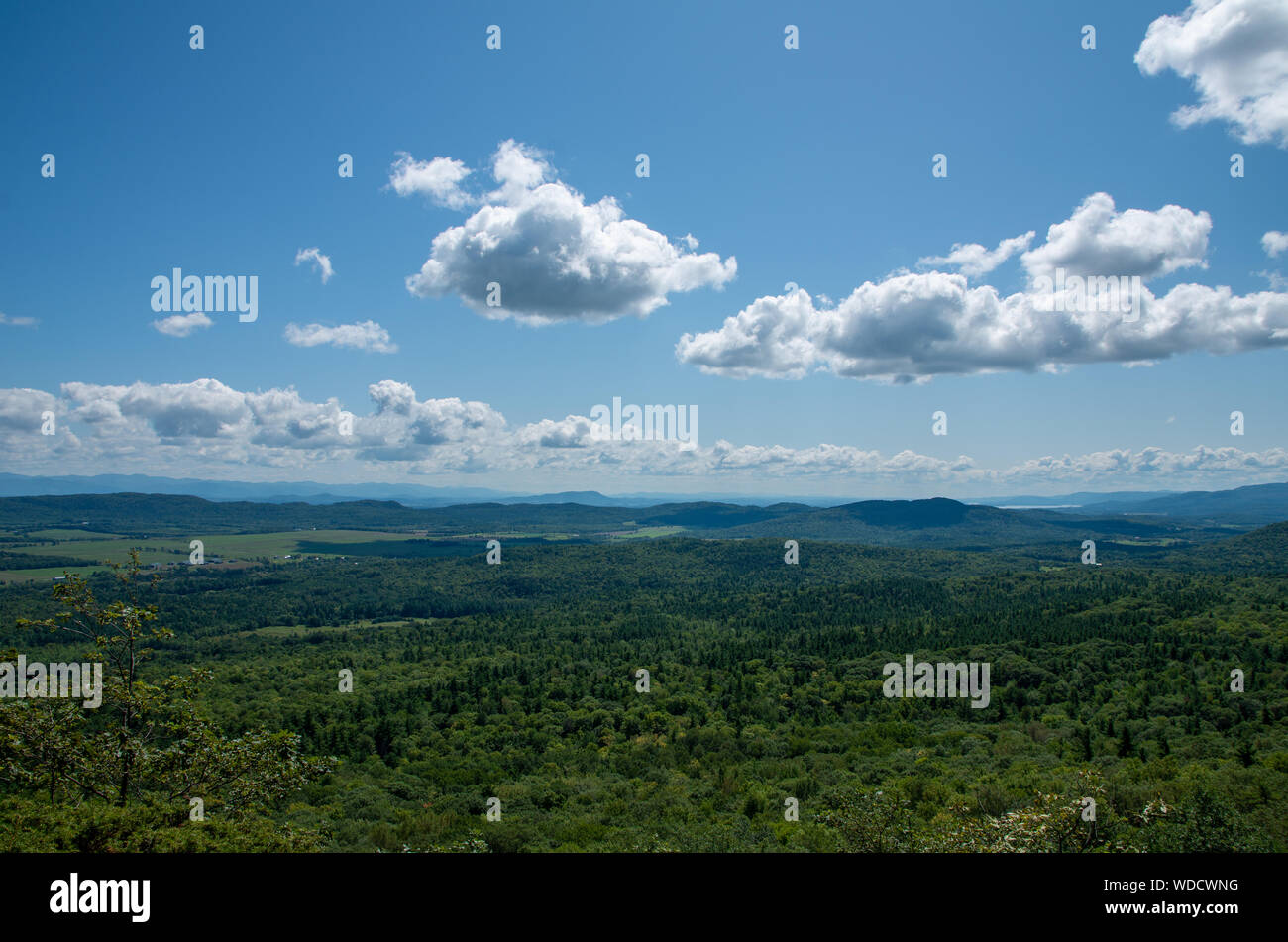 view from the summit of Boquet mountain Stock Photo