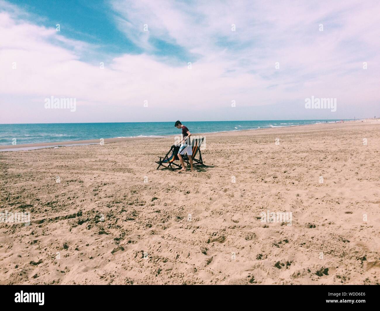 Sea Side Deck Chairs High Resolution Stock Photography and Images Alamy