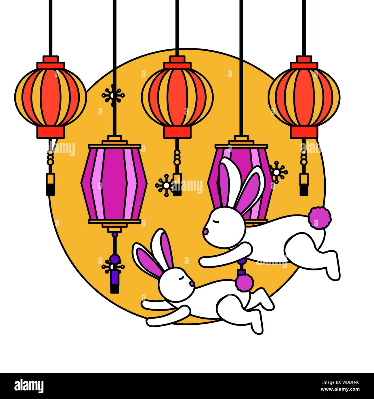 Mid autumn festival vector design Stock Vector Image & Art - Alamy